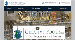 Desktop Screenshot of creativefoodinc.com